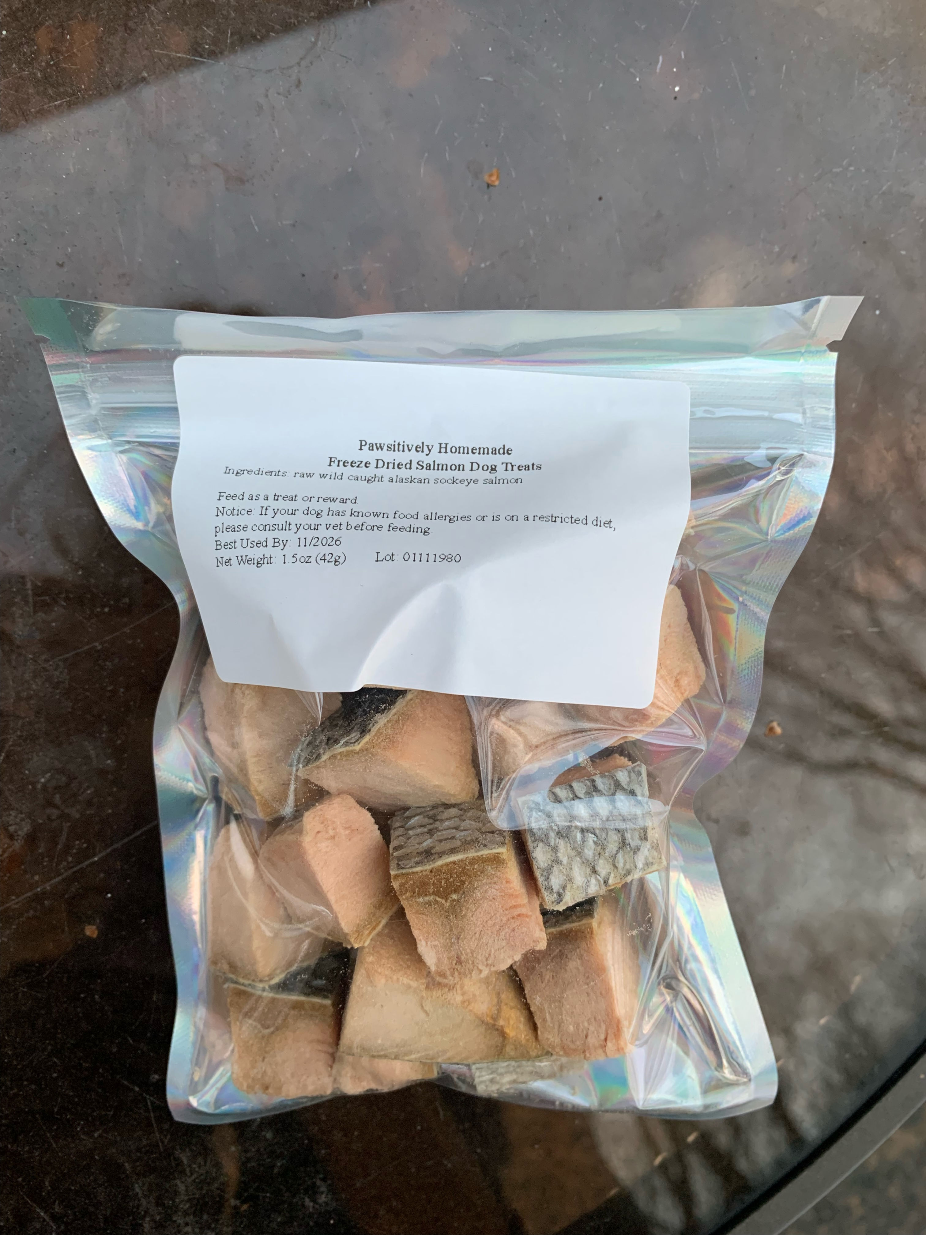 Freeze Dried Wild Caught Alaskan Sockeye Salmon Treats