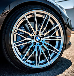 BMW diamond cut alloy wheel professionally refurbished in Kent