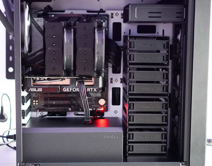 Workstation PC met HDD trays