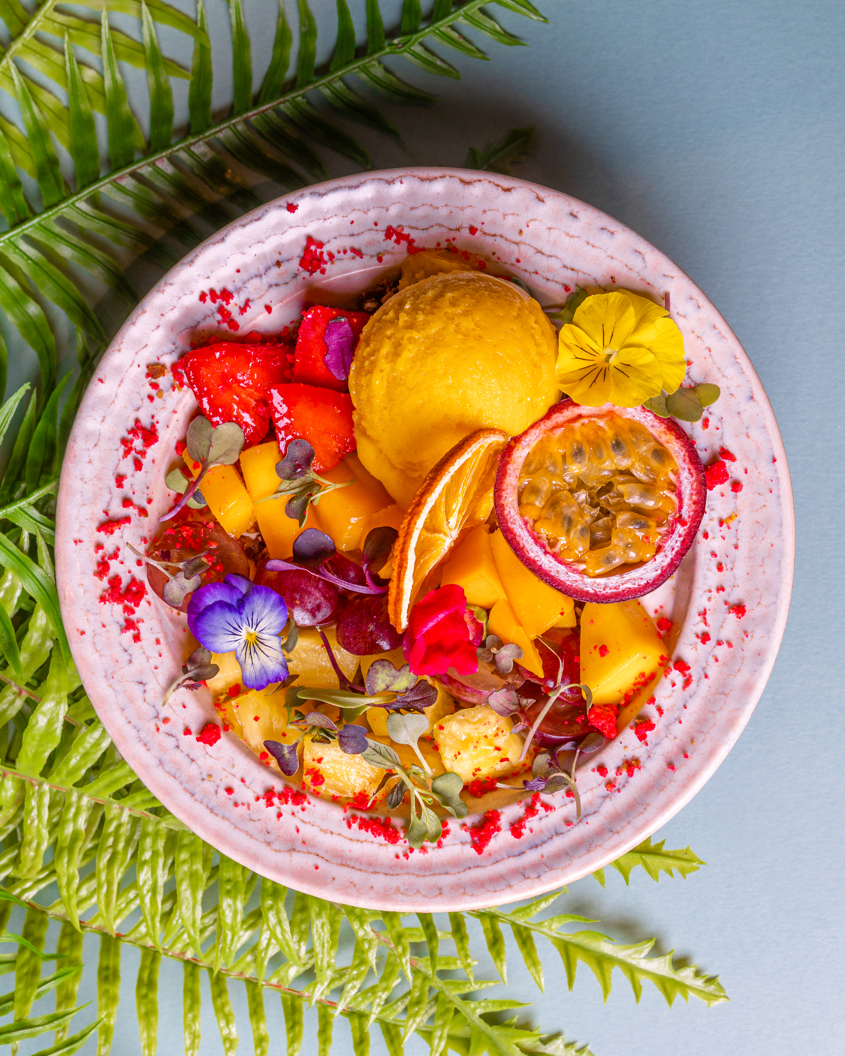 Arranged Food and Objects