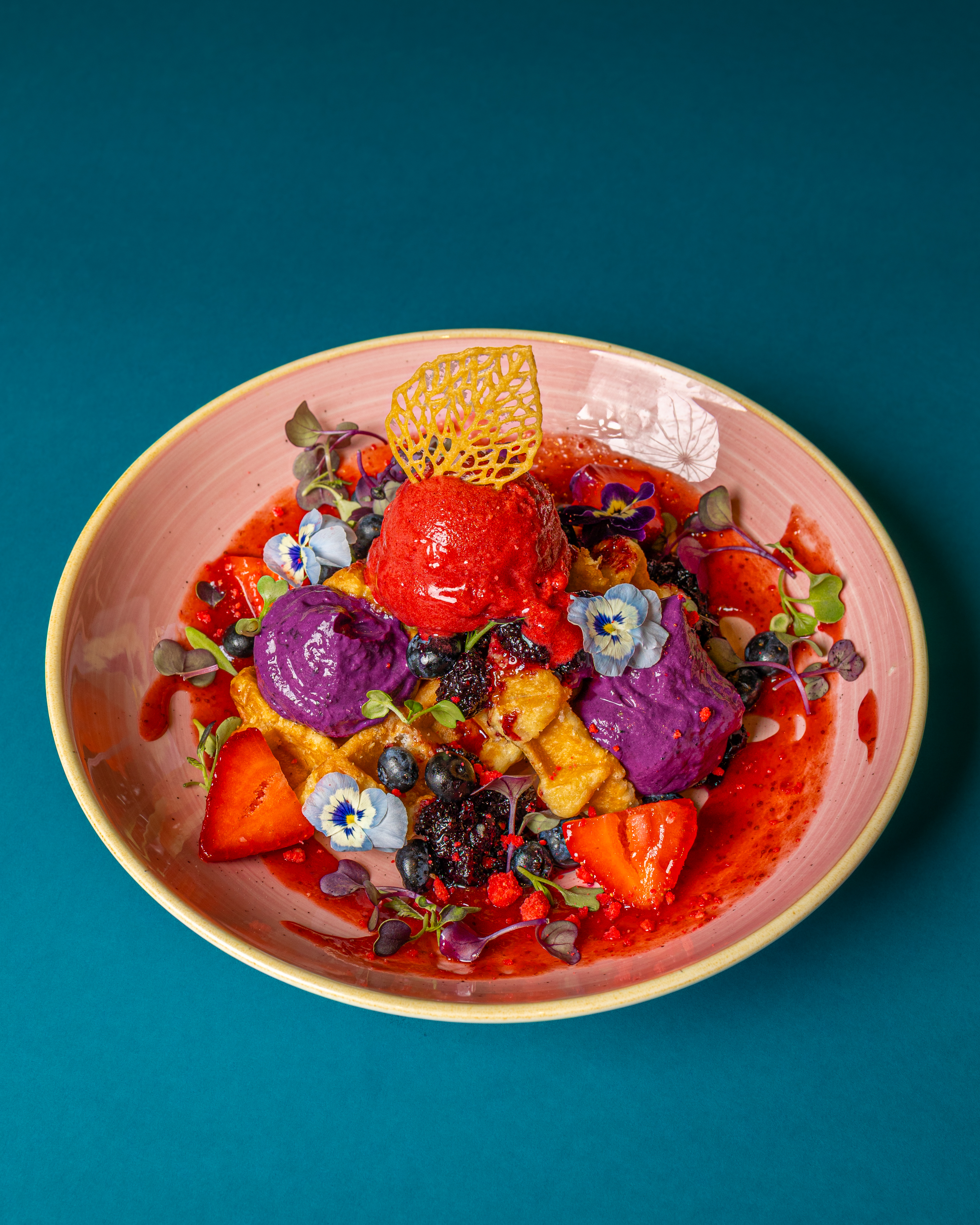 Arranged Food and Objects