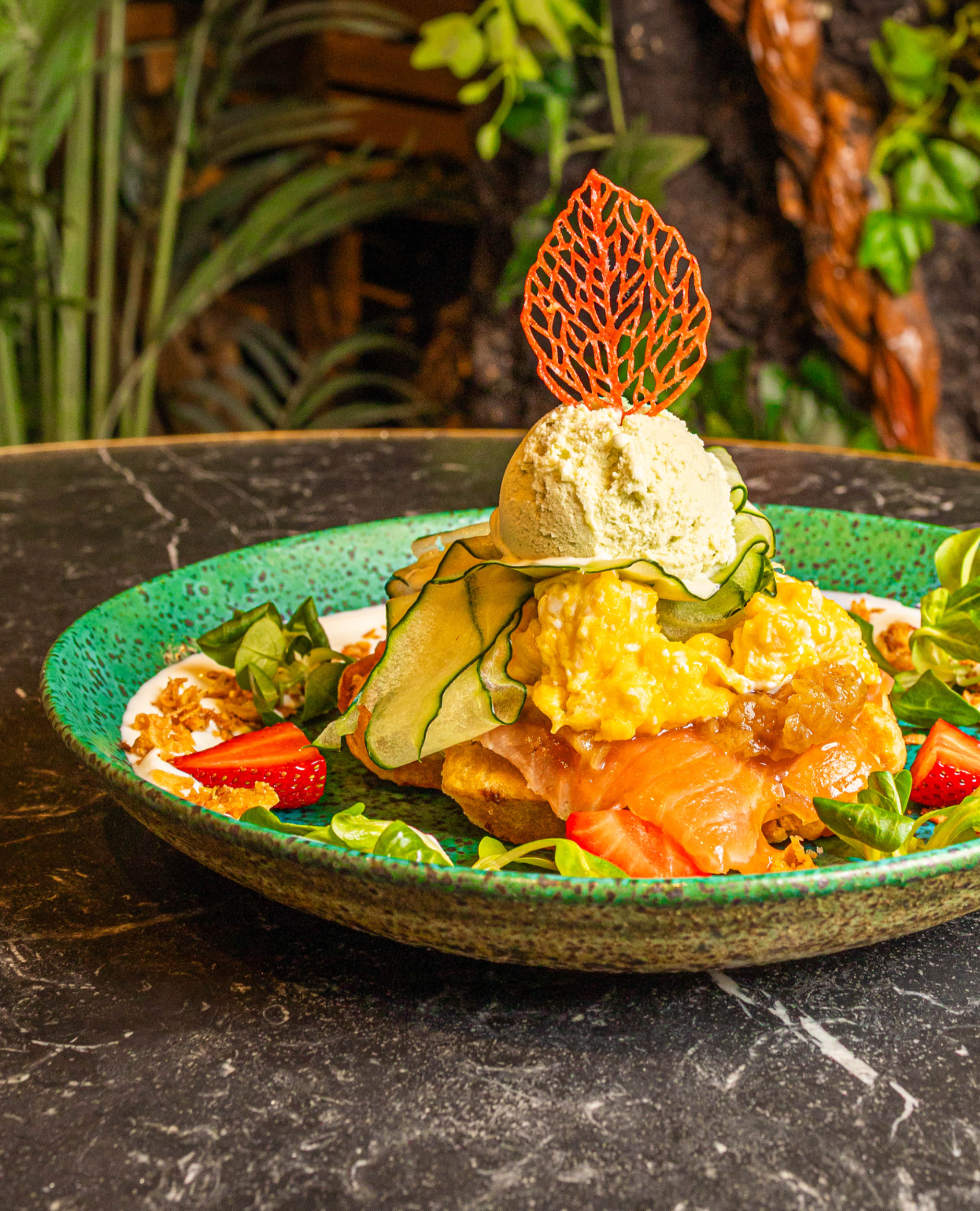 Arranged Food and Objects