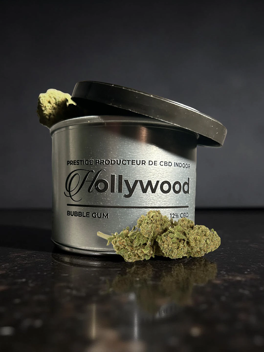 Fleur CBD Hollywood 10 g, arômes sucrés type bubble gum