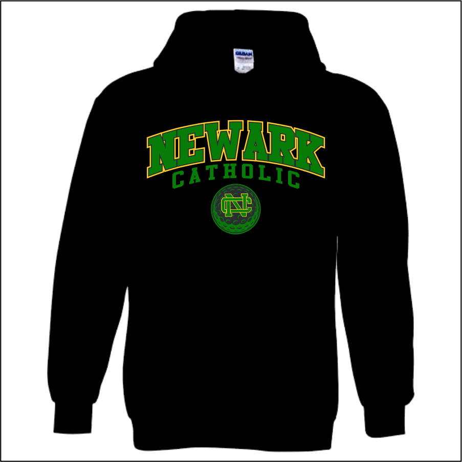 NCGolf26 Black 50/50 Hooded Sweatshirt