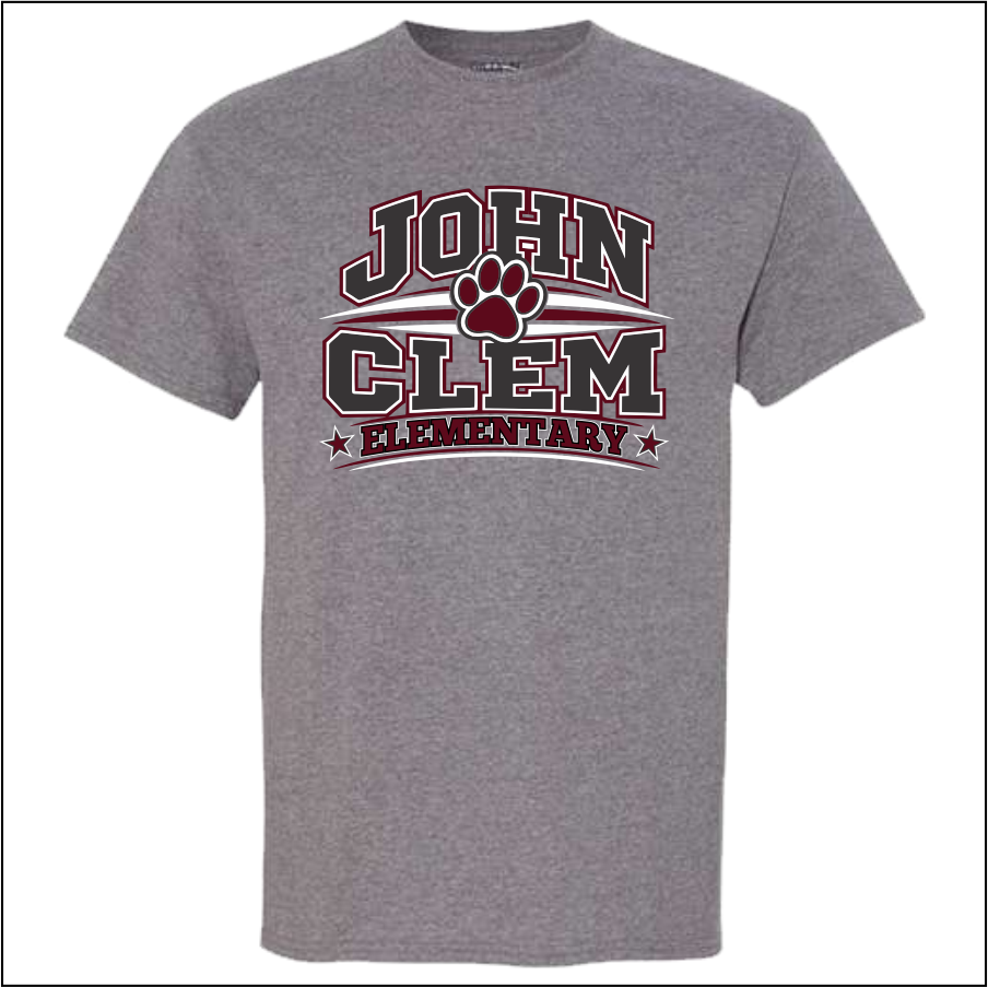 JohnClem2026 Graphite 50/50 Tshirt