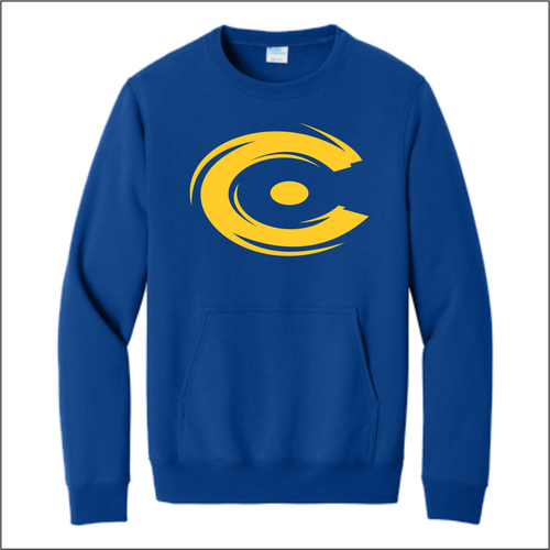 CTECSCFALL2024 Royal Full Front 50/50 Pocket Crew Neck Sweatshirt