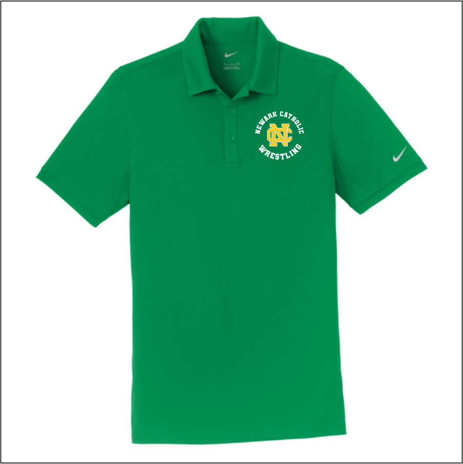 NCWrestling Green Nike Dri-FIT Players Modern Fit Polo