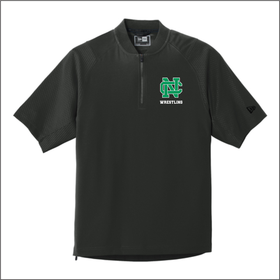 NCWrestling Black New Era® Cage Short Sleeve 1/4-Zip Jacket