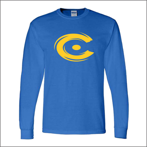 CTECSCFALL2024 Royal Full Front 50/50 Long Sleeve Tshirt DushGraphix