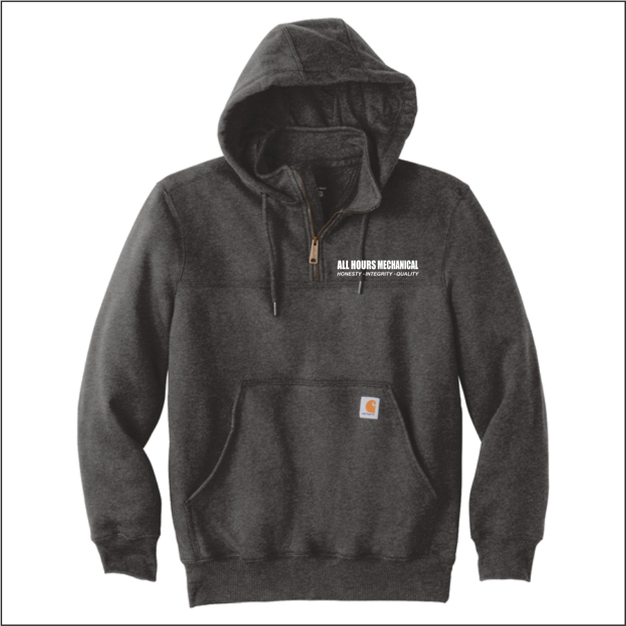 Thumbnail: AHM26 Carhartt® Rain Defender® Paxton Heavyweight Hooded Zip Mock Sweatshirt