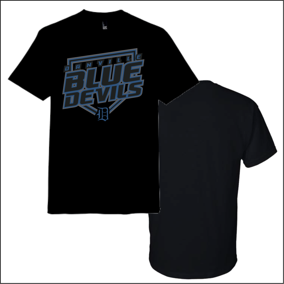 DanvilleSoftball12026 Black Tri-Blend Tshirt (Softstyle)