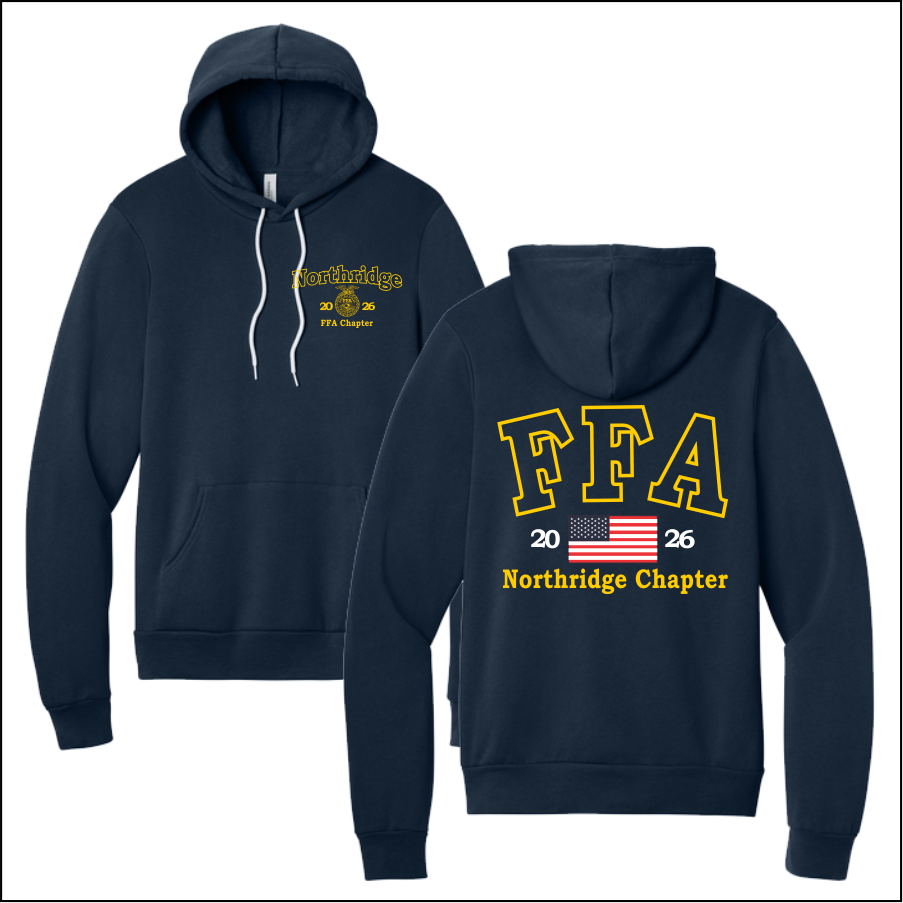 NorthridgeFFA26 Navy Softstyle Hooded Sweatshirt