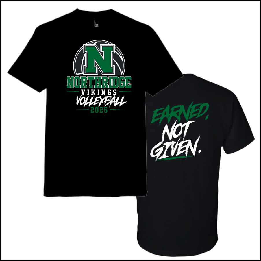 NorthridgeVB2026 Black Tri-Blend Tshirt (Softstyle)