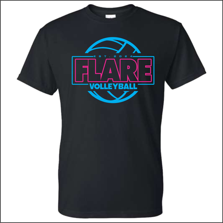 FlareVB D1 Black 50/50 Tshirt