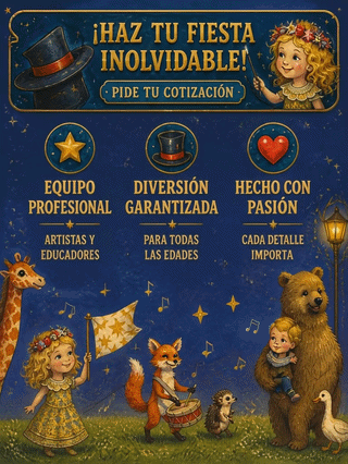 equipo profesional de artistas y educadores al servicio de la entretencion infantil