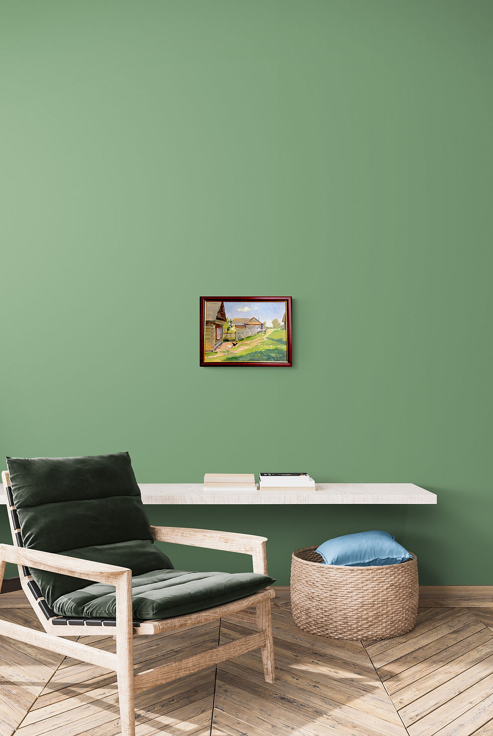 Thumbnail: "The Village Street" (1956) by Mikhail Aleksandrovich Kamanin (1932-1992)