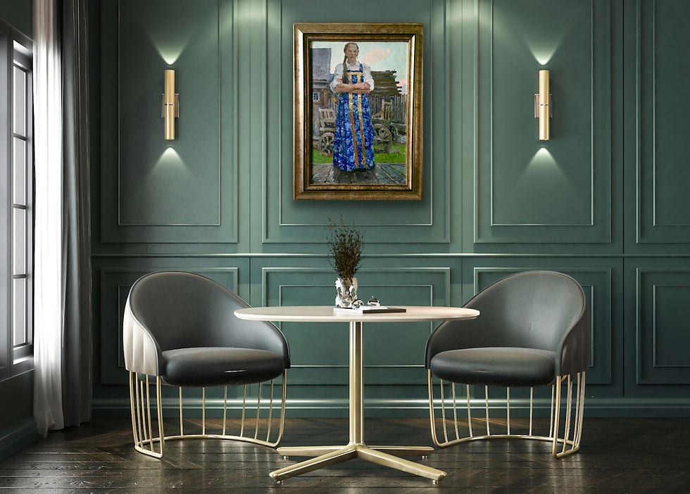 Thumbnail: "The Russian Beauty" (1952) by Aleksander Filippovich Burak (1921-1977)