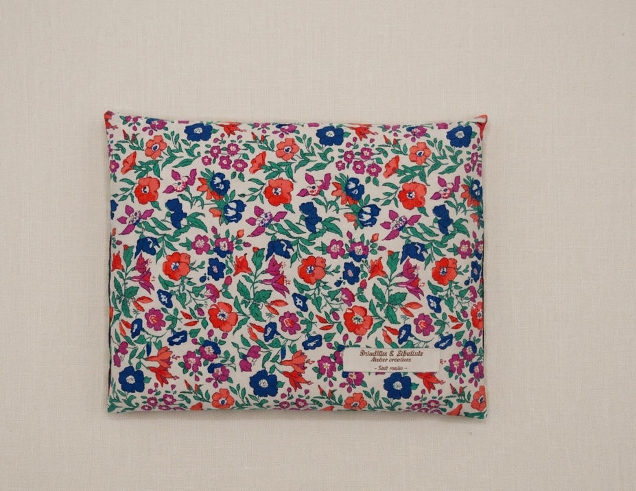 Housse de bouillotte sèche graines de lin Liberty Coton