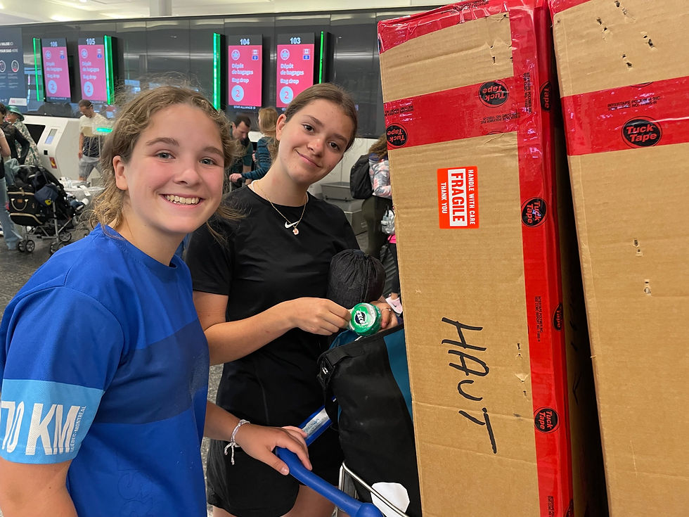 Léanne et Marie sur la route