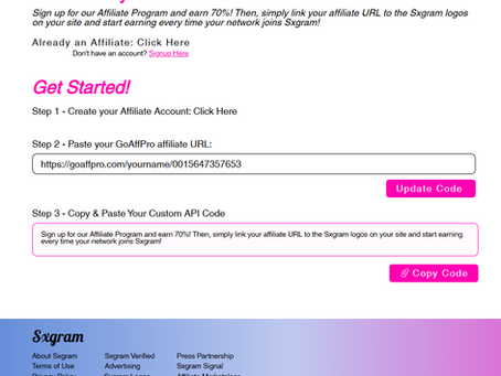 Sxgram Social Icon API Program screenshot
