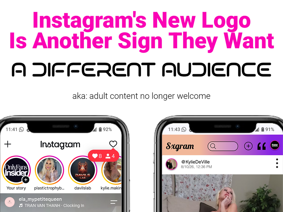 Instagram Just Changed Its Logo. Adult Creators Should Pay Attention to What Else Is Changing.