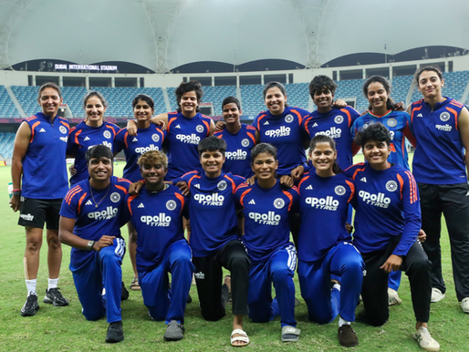 India celebrate their record eighth Asia Cup triumph after defeating Sri Lanka, while refusing to accept the trophy from Mohsin Naqvi. (Image Source: X/BCCI/Women)