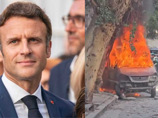 Smoke rises after explosions near Damascus' Four Seasons Hotel during French President Emmanuel Macron's meeting with Syrian President Ahmad al-Sharaa. (Image Source: X)