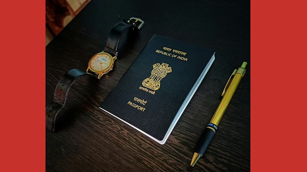 An Indian passport displayed alongside official documents amid discussions on citizenship verification and identification requirements. (Representative Image)