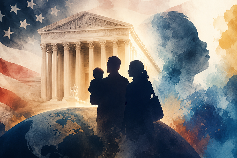 The US Supreme Court upheld birthright citizenship, protecting automatic citizenship for children born to H-1B holders and other immigrant families. (AI-Generated Image)
