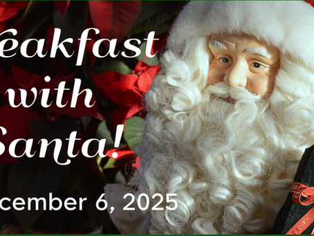 SOLD OUT: Breakfast with Santa: December 6 | 10a-12p