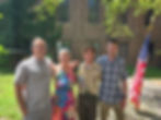 Eagle Scout Evan Seiler with his parents Brian and Catherine, and brother Owen.