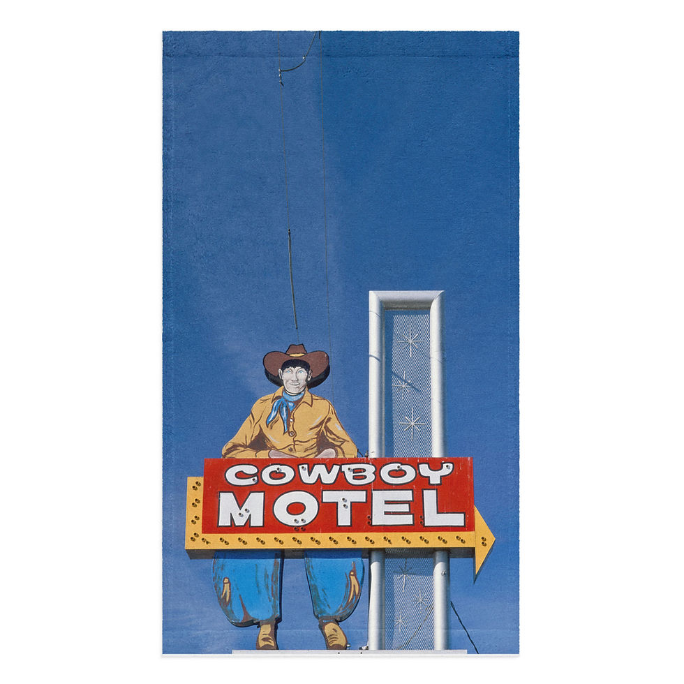 COWBOY MOTEL Hand towel