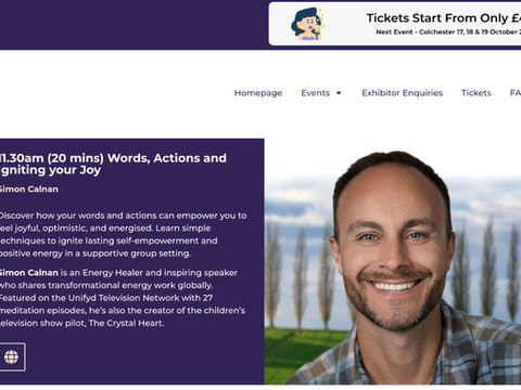 Simon Calnan Life Arts Event Colchester October 2025