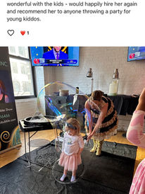 kids enjoying bubble show Chicago