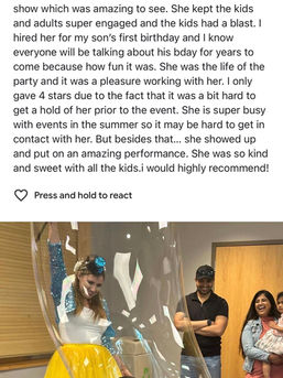 party review kids entertainment Chicago suburbs
