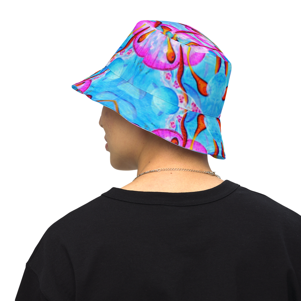 Thumbnail: Reversible Bucket Hat- Jellies Print