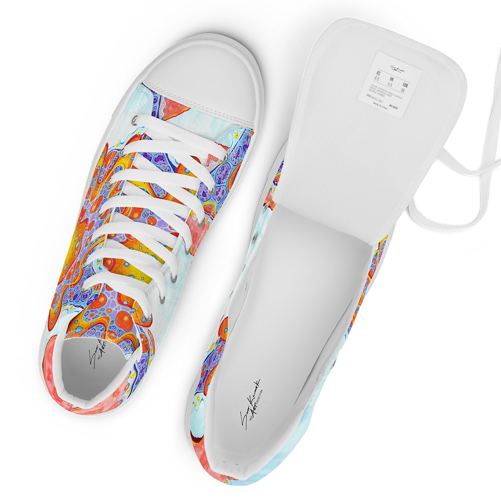 Thumbnail: Starstruck Women’s high top canvas shoes