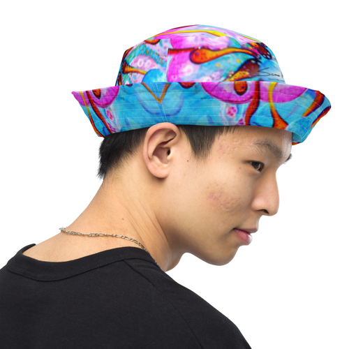 Reversible Bucket Hat- Jellies Print | SCOTT KLIMEK ART