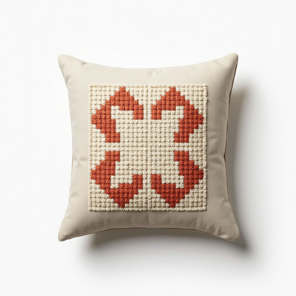 Embroidered Cotton Cushion