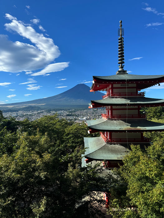 Mount Fuji und Chureito-Pagode