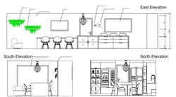 Design Project 3: Elevations. Open plan kitchen & dining area