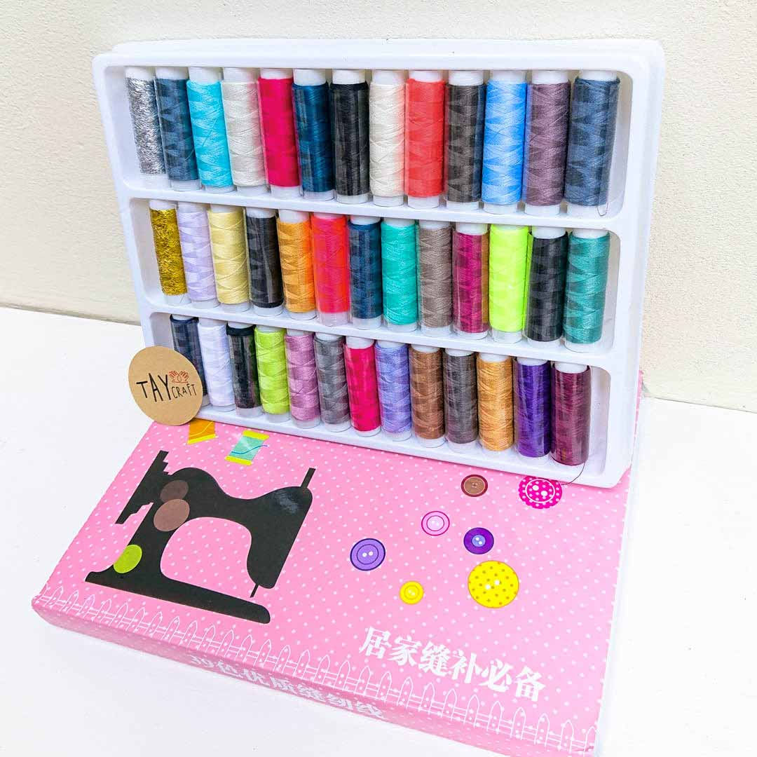 Set 39 cuộn chỉ may polyester
