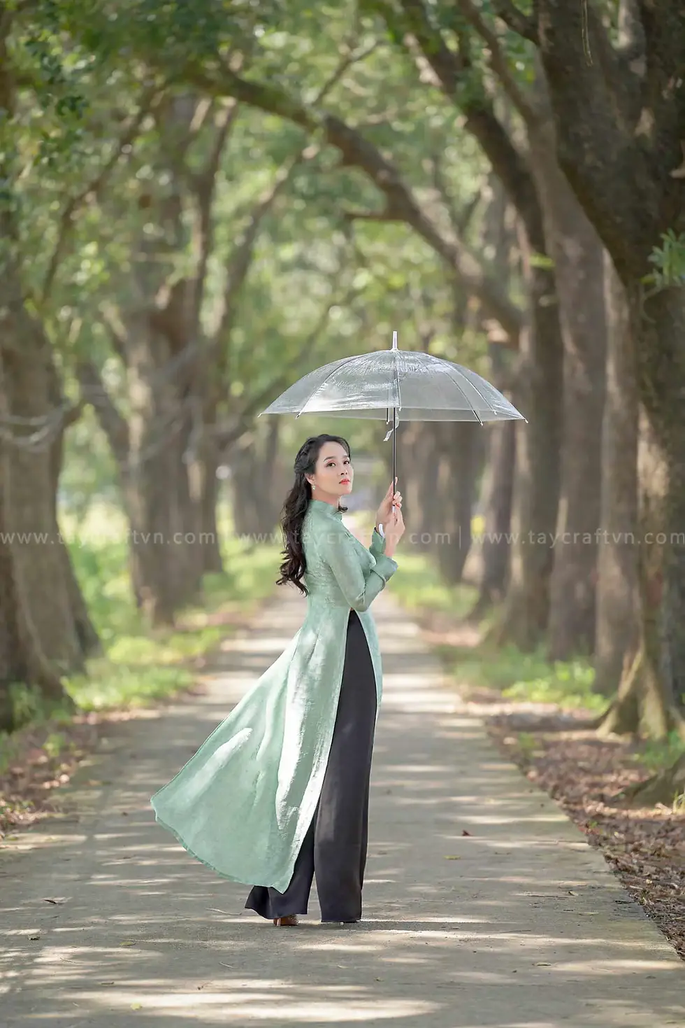 Hình thu nhỏ: Áo dài LỤA VIỆT hoa văn Rẻ Quạt | AD17