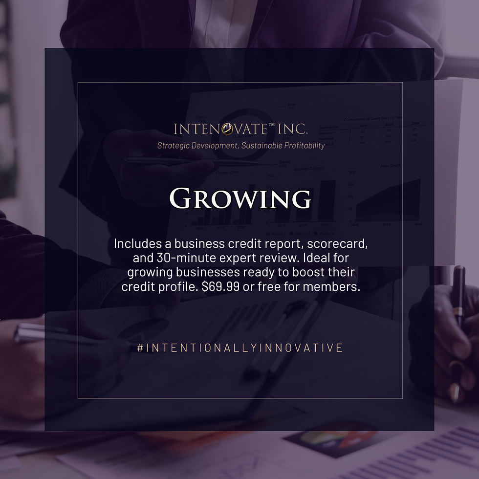Growing Business Credit Report