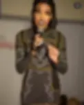 Paradise Rodriguez-Bordeaux giving a keynote at NYFW