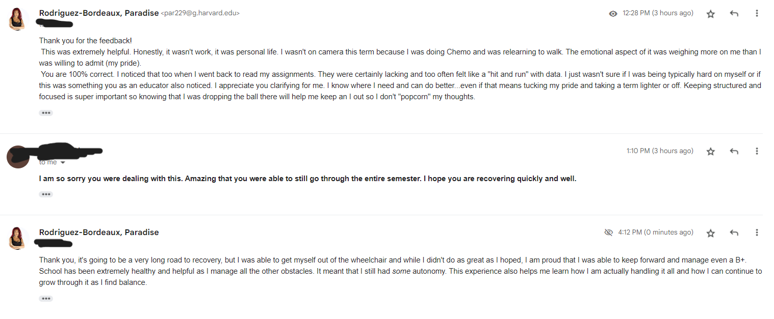 email with professors