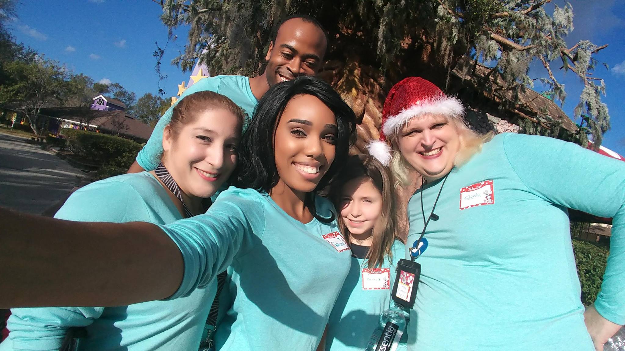The team volunteering at Give Kids the World