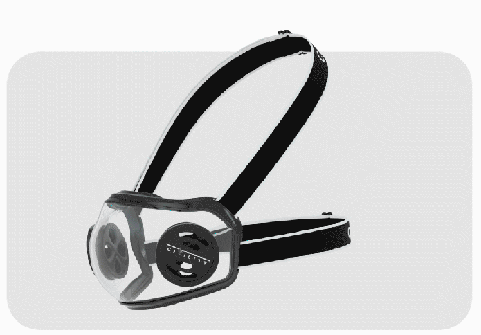 CIVILITY Next Gen Transparent Mask, Advanced tech, Secure & Transparent, Trendy French Design, Sustainable, original style