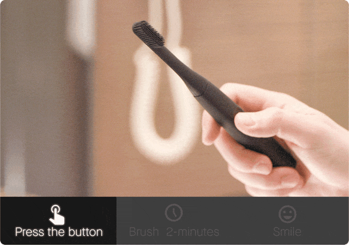 PomaBrush, Kickstarter, Toothbrush, Silicone Electric Toothbrush, minimalist toothbrush, how to use it