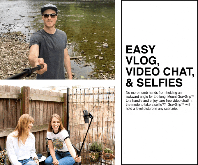 GravGrip Battery Free Camera Stabilization Kickstarter